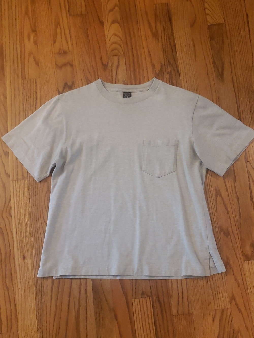 Vtg Lands End Super T- Classic Gray Shortt-Sleeve Tee Size: M (10-12)